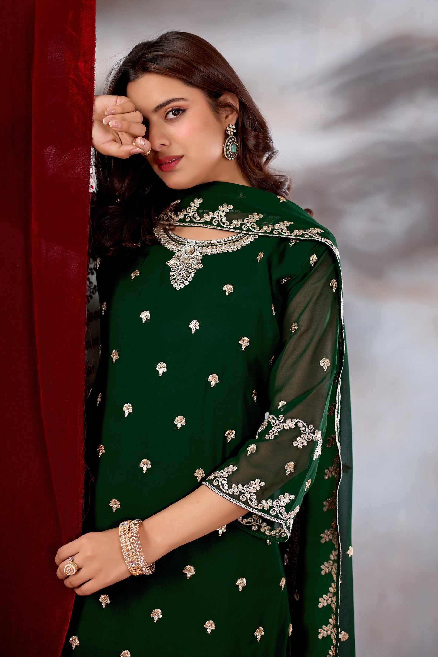 Green Designer Suit for Premium feel