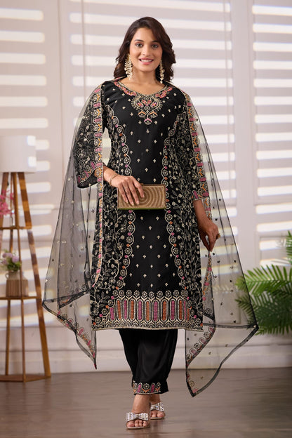 Premium and elegant designer black stylish suit for women